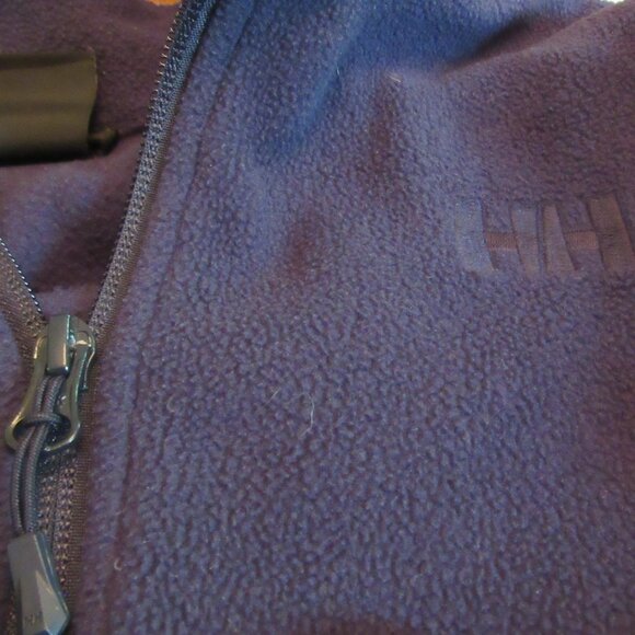 Helli Hansen Dark Blue Full-Zip Fleece Size XL 100% Recycled Material EUC - Picture 5 of 13